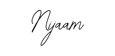 Make a beautiful signature design for name Nijaam. Use this online signature maker to create a handwritten signature for free. Nijaam signature style 12 images and pictures png