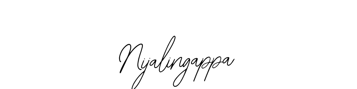 Similarly Bearetta-2O07w is the best handwritten signature design. Signature creator online .You can use it as an online autograph creator for name Nijalingappa. Nijalingappa signature style 12 images and pictures png