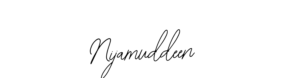 if you are searching for the best signature style for your name Nijamuddeen. so please give up your signature search. here we have designed multiple signature styles  using Bearetta-2O07w. Nijamuddeen signature style 12 images and pictures png