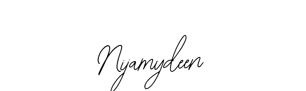 Design your own signature with our free online signature maker. With this signature software, you can create a handwritten (Bearetta-2O07w) signature for name Nijamydeen. Nijamydeen signature style 12 images and pictures png
