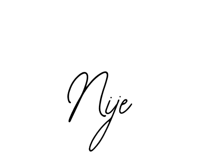How to Draw Nije signature style? Bearetta-2O07w is a latest design signature styles for name Nije. Nije signature style 12 images and pictures png