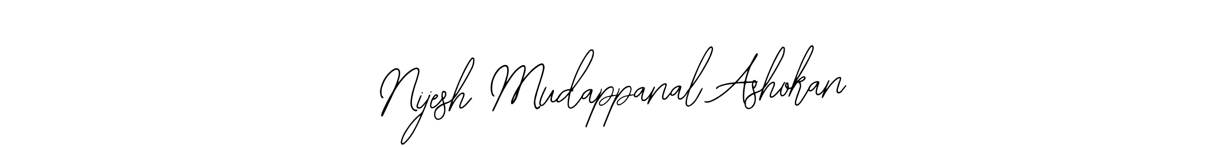 Also You can easily find your signature by using the search form. We will create Nijesh Mudappanal Ashokan name handwritten signature images for you free of cost using Bearetta-2O07w sign style. Nijesh Mudappanal Ashokan signature style 12 images and pictures png