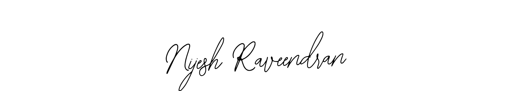 The best way (Bearetta-2O07w) to make a short signature is to pick only two or three words in your name. The name Nijesh Raveendran include a total of six letters. For converting this name. Nijesh Raveendran signature style 12 images and pictures png