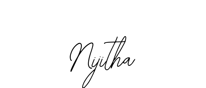 Also we have Nijitha name is the best signature style. Create professional handwritten signature collection using Bearetta-2O07w autograph style. Nijitha signature style 12 images and pictures png