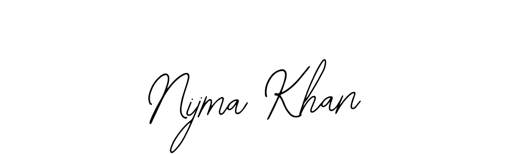Nijma Khan stylish signature style. Best Handwritten Sign (Bearetta-2O07w) for my name. Handwritten Signature Collection Ideas for my name Nijma Khan. Nijma Khan signature style 12 images and pictures png
