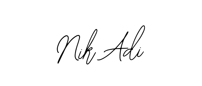 if you are searching for the best signature style for your name Nik Adi. so please give up your signature search. here we have designed multiple signature styles  using Bearetta-2O07w. Nik Adi signature style 12 images and pictures png