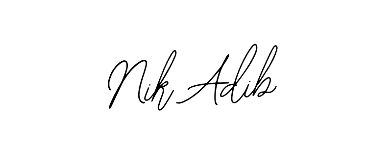 Make a beautiful signature design for name Nik Adib. Use this online signature maker to create a handwritten signature for free. Nik Adib signature style 12 images and pictures png