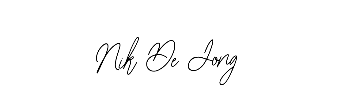 Make a beautiful signature design for name Nik De Jong. Use this online signature maker to create a handwritten signature for free. Nik De Jong signature style 12 images and pictures png