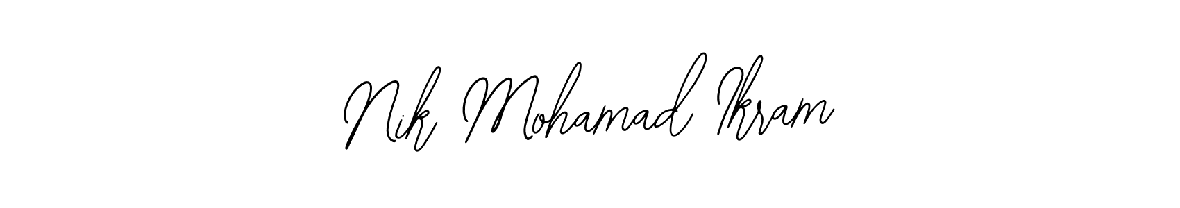 Also You can easily find your signature by using the search form. We will create Nik Mohamad Ikram name handwritten signature images for you free of cost using Bearetta-2O07w sign style. Nik Mohamad Ikram signature style 12 images and pictures png