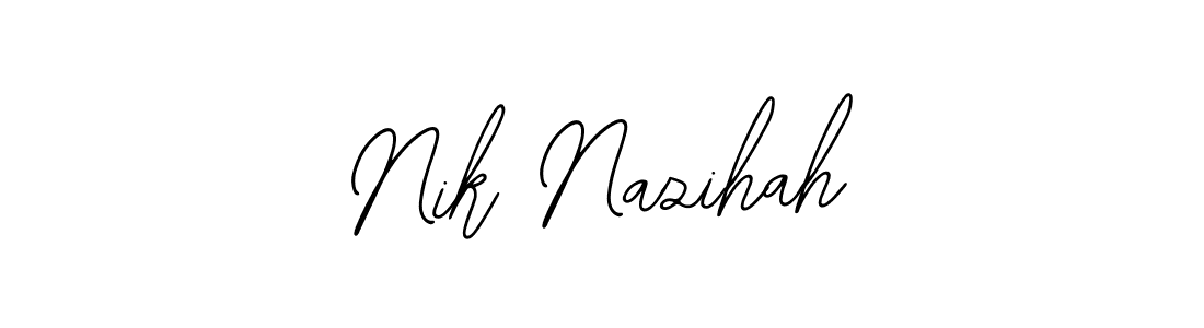 Here are the top 10 professional signature styles for the name Nik Nazihah. These are the best autograph styles you can use for your name. Nik Nazihah signature style 12 images and pictures png