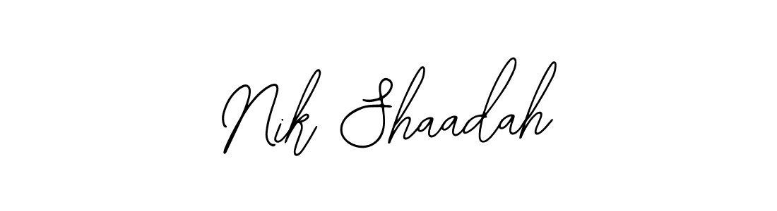 Once you've used our free online signature maker to create your best signature Bearetta-2O07w style, it's time to enjoy all of the benefits that Nik Shaadah name signing documents. Nik Shaadah signature style 12 images and pictures png
