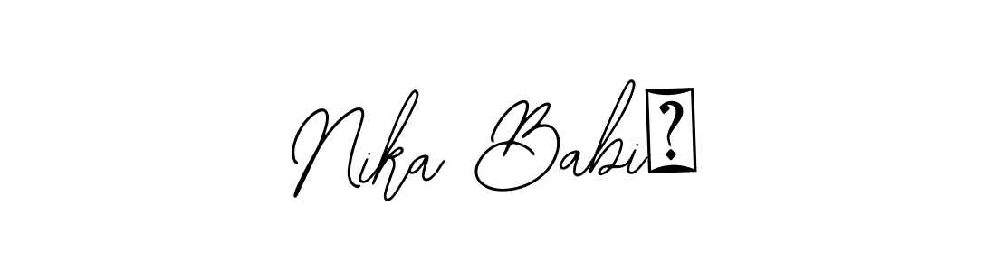 Similarly Bearetta-2O07w is the best handwritten signature design. Signature creator online .You can use it as an online autograph creator for name Nika BabiĆ. Nika BabiĆ signature style 12 images and pictures png