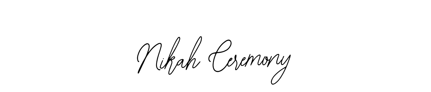 How to Draw Nikah Ceremony signature style? Bearetta-2O07w is a latest design signature styles for name Nikah Ceremony. Nikah Ceremony signature style 12 images and pictures png