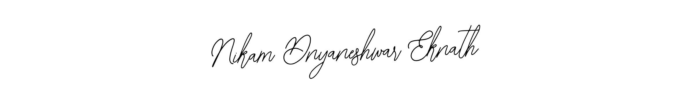 Similarly Bearetta-2O07w is the best handwritten signature design. Signature creator online .You can use it as an online autograph creator for name Nikam Dnyaneshwar Eknath. Nikam Dnyaneshwar Eknath signature style 12 images and pictures png