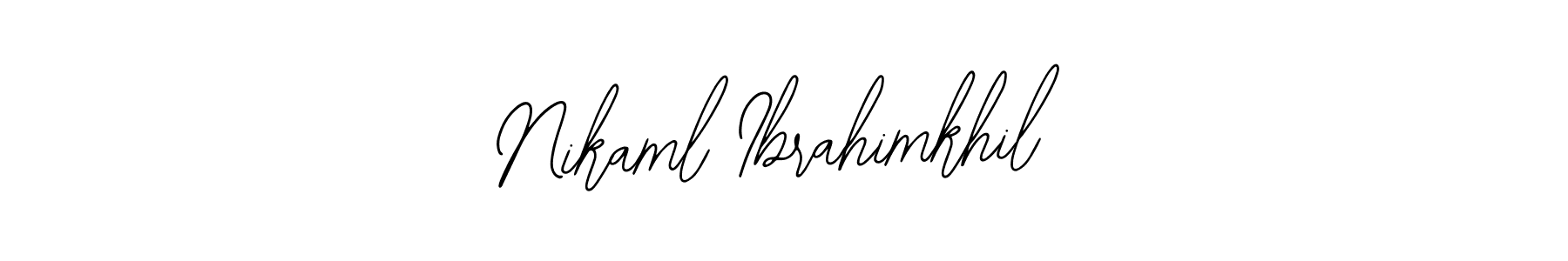 Make a beautiful signature design for name Nikaml Ibrahimkhil. Use this online signature maker to create a handwritten signature for free. Nikaml Ibrahimkhil signature style 12 images and pictures png