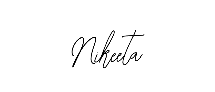 Design your own signature with our free online signature maker. With this signature software, you can create a handwritten (Bearetta-2O07w) signature for name Nikeeta. Nikeeta signature style 12 images and pictures png