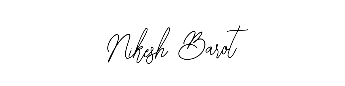 Use a signature maker to create a handwritten signature online. With this signature software, you can design (Bearetta-2O07w) your own signature for name Nikesh Barot. Nikesh Barot signature style 12 images and pictures png