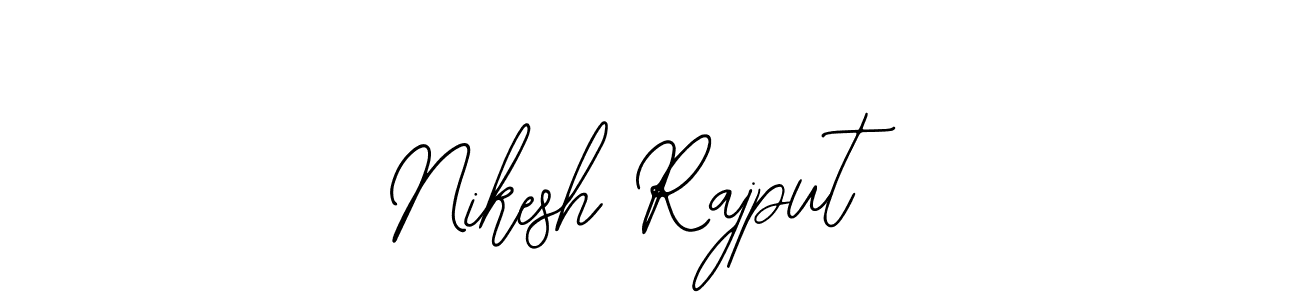 How to make Nikesh Rajput name signature. Use Bearetta-2O07w style for creating short signs online. This is the latest handwritten sign. Nikesh Rajput signature style 12 images and pictures png