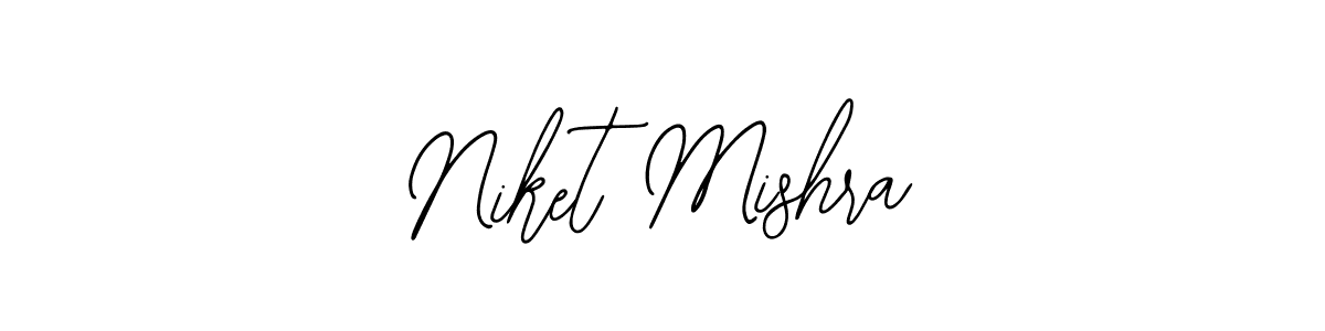 How to make Niket Mishra name signature. Use Bearetta-2O07w style for creating short signs online. This is the latest handwritten sign. Niket Mishra signature style 12 images and pictures png