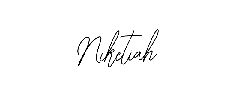 Also we have Niketiah name is the best signature style. Create professional handwritten signature collection using Bearetta-2O07w autograph style. Niketiah signature style 12 images and pictures png