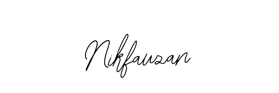 Nikfauzan stylish signature style. Best Handwritten Sign (Bearetta-2O07w) for my name. Handwritten Signature Collection Ideas for my name Nikfauzan. Nikfauzan signature style 12 images and pictures png