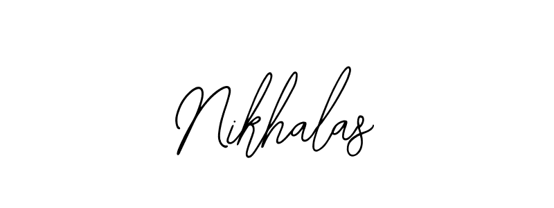 Best and Professional Signature Style for Nikhalas. Bearetta-2O07w Best Signature Style Collection. Nikhalas signature style 12 images and pictures png