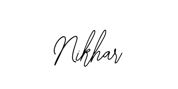 Create a beautiful signature design for name Nikhar. With this signature (Bearetta-2O07w) fonts, you can make a handwritten signature for free. Nikhar signature style 12 images and pictures png