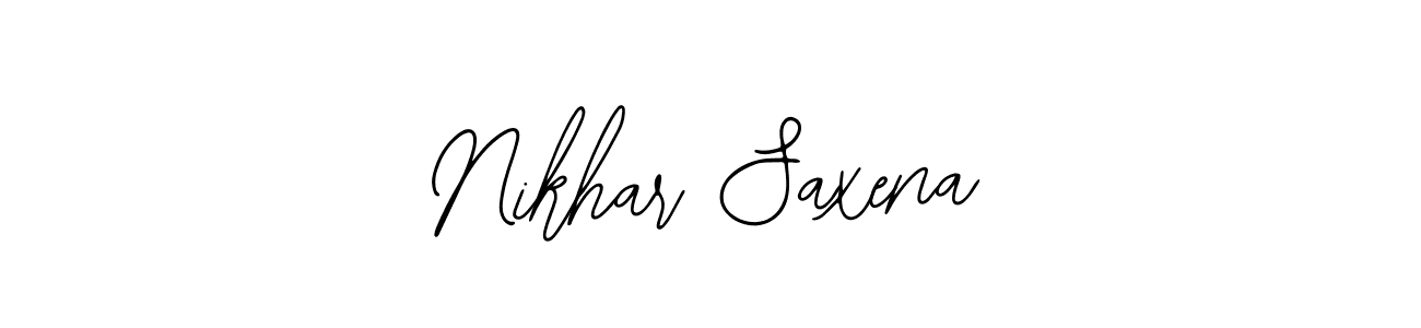 Make a beautiful signature design for name Nikhar Saxena. Use this online signature maker to create a handwritten signature for free. Nikhar Saxena signature style 12 images and pictures png