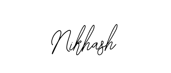 Similarly Bearetta-2O07w is the best handwritten signature design. Signature creator online .You can use it as an online autograph creator for name Nikhash. Nikhash signature style 12 images and pictures png