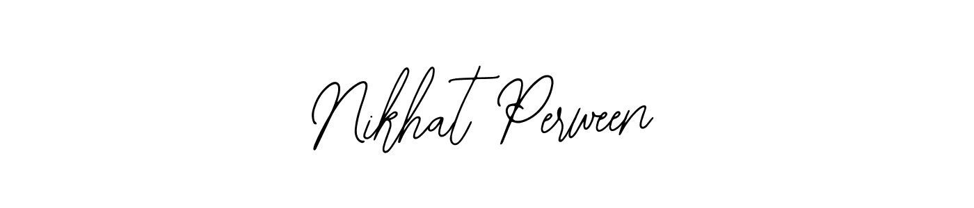 Bearetta-2O07w is a professional signature style that is perfect for those who want to add a touch of class to their signature. It is also a great choice for those who want to make their signature more unique. Get Nikhat Perween name to fancy signature for free. Nikhat Perween signature style 12 images and pictures png