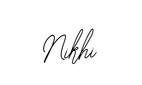 How to make Nikhi name signature. Use Bearetta-2O07w style for creating short signs online. This is the latest handwritten sign. Nikhi signature style 12 images and pictures png