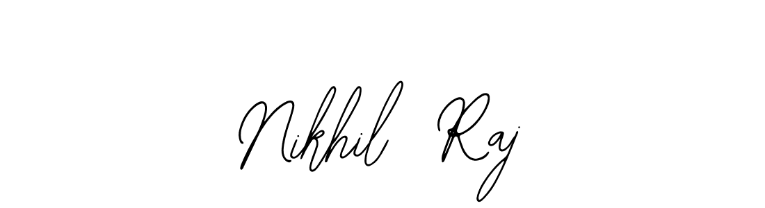 You should practise on your own different ways (Bearetta-2O07w) to write your name (Nikhil  Raj) in signature. don't let someone else do it for you. Nikhil  Raj signature style 12 images and pictures png