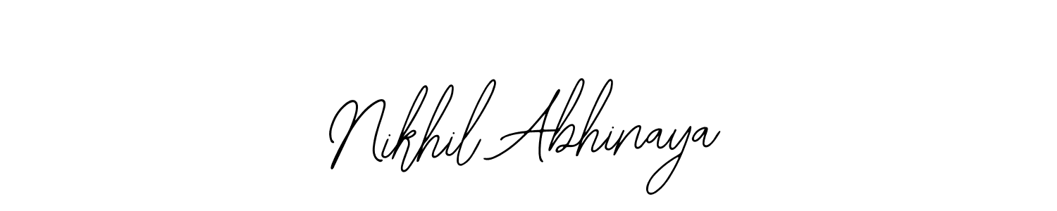 Make a beautiful signature design for name Nikhil Abhinaya. With this signature (Bearetta-2O07w) style, you can create a handwritten signature for free. Nikhil Abhinaya signature style 12 images and pictures png