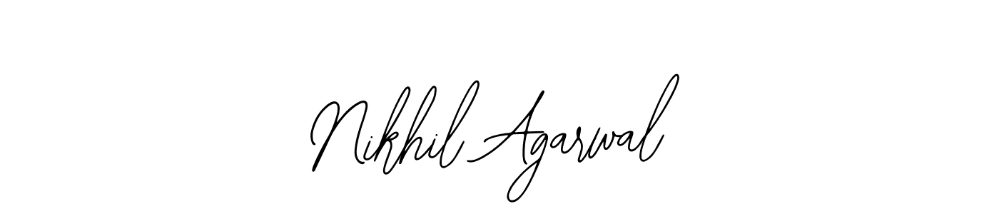 How to make Nikhil Agarwal signature? Bearetta-2O07w is a professional autograph style. Create handwritten signature for Nikhil Agarwal name. Nikhil Agarwal signature style 12 images and pictures png