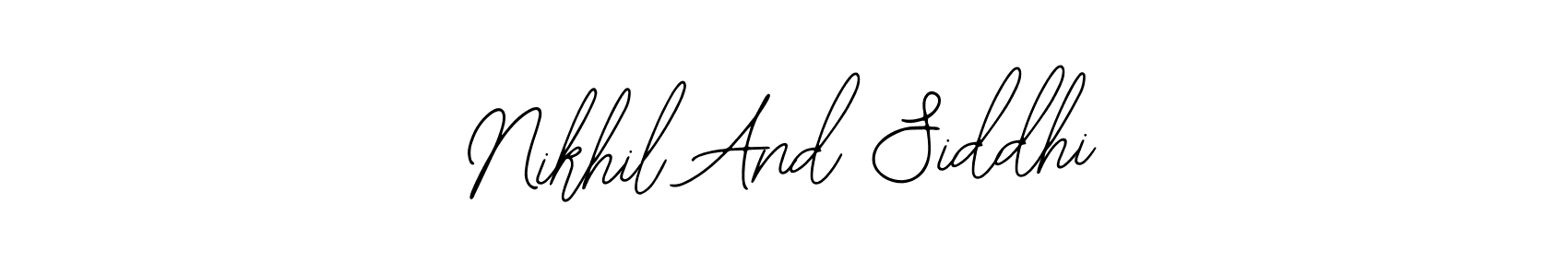 Make a beautiful signature design for name Nikhil And Siddhi. With this signature (Bearetta-2O07w) style, you can create a handwritten signature for free. Nikhil And Siddhi signature style 12 images and pictures png
