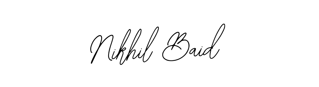 Create a beautiful signature design for name Nikhil Baid. With this signature (Bearetta-2O07w) fonts, you can make a handwritten signature for free. Nikhil Baid signature style 12 images and pictures png