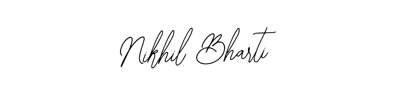 Also You can easily find your signature by using the search form. We will create Nikhil Bharti name handwritten signature images for you free of cost using Bearetta-2O07w sign style. Nikhil Bharti signature style 12 images and pictures png