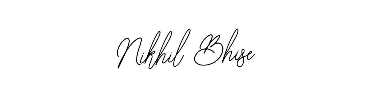 This is the best signature style for the Nikhil Bhise name. Also you like these signature font (Bearetta-2O07w). Mix name signature. Nikhil Bhise signature style 12 images and pictures png