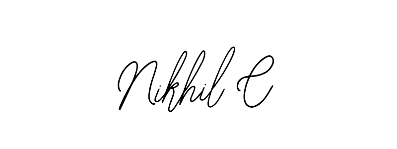 Create a beautiful signature design for name Nikhil C. With this signature (Bearetta-2O07w) fonts, you can make a handwritten signature for free. Nikhil C signature style 12 images and pictures png