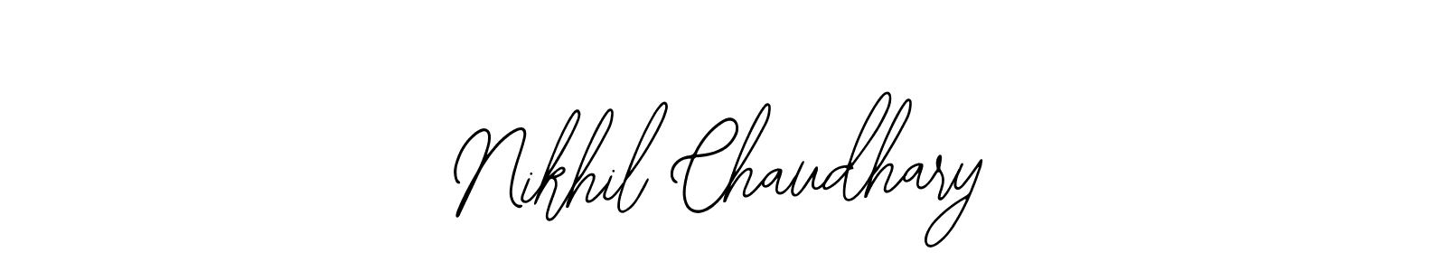 if you are searching for the best signature style for your name Nikhil Chaudhary. so please give up your signature search. here we have designed multiple signature styles  using Bearetta-2O07w. Nikhil Chaudhary signature style 12 images and pictures png