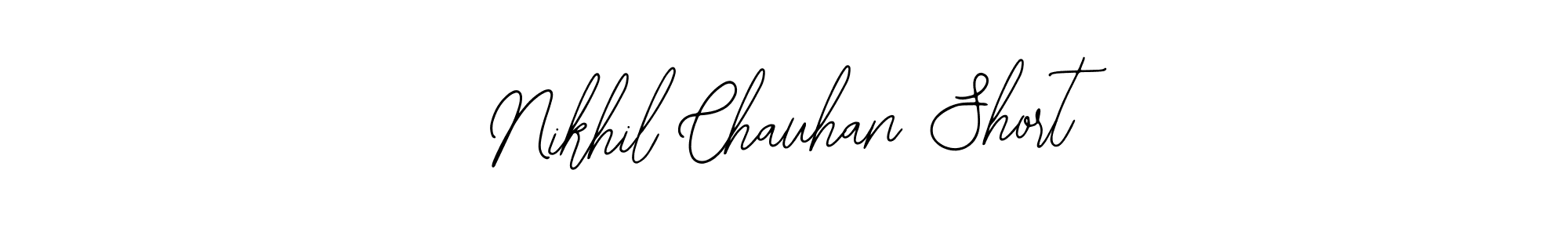 Use a signature maker to create a handwritten signature online. With this signature software, you can design (Bearetta-2O07w) your own signature for name Nikhil Chauhan Short. Nikhil Chauhan Short signature style 12 images and pictures png