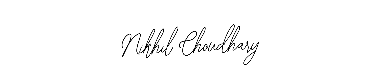 Also we have Nikhil Choudhary name is the best signature style. Create professional handwritten signature collection using Bearetta-2O07w autograph style. Nikhil Choudhary signature style 12 images and pictures png
