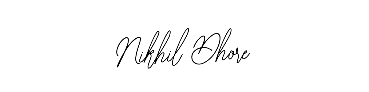 Use a signature maker to create a handwritten signature online. With this signature software, you can design (Bearetta-2O07w) your own signature for name Nikhil Dhore. Nikhil Dhore signature style 12 images and pictures png