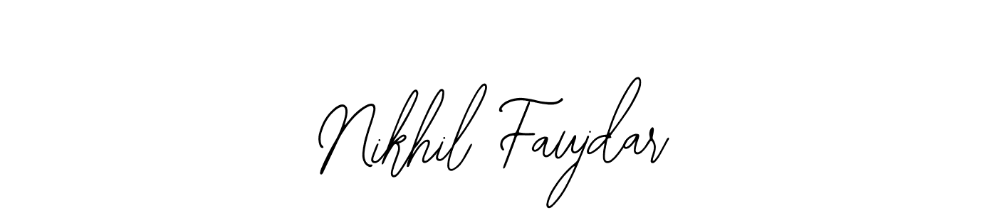 Make a beautiful signature design for name Nikhil Faujdar. Use this online signature maker to create a handwritten signature for free. Nikhil Faujdar signature style 12 images and pictures png