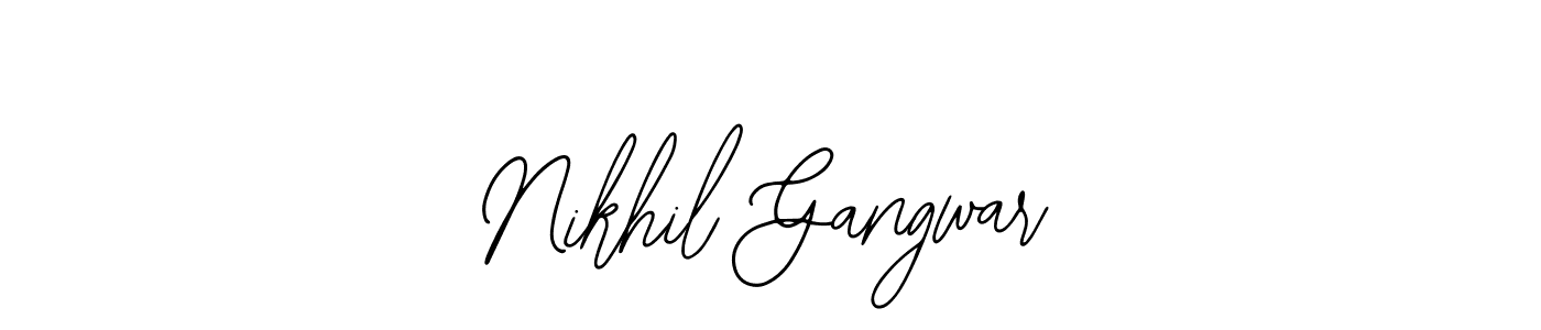 Make a beautiful signature design for name Nikhil Gangwar. Use this online signature maker to create a handwritten signature for free. Nikhil Gangwar signature style 12 images and pictures png