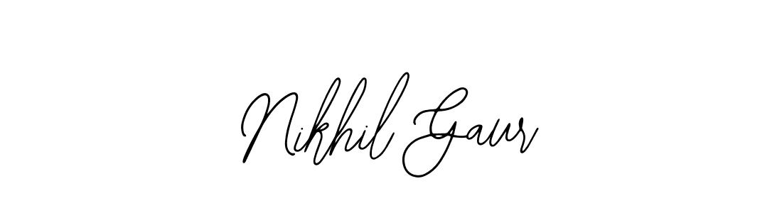 The best way (Bearetta-2O07w) to make a short signature is to pick only two or three words in your name. The name Nikhil Gaur include a total of six letters. For converting this name. Nikhil Gaur signature style 12 images and pictures png