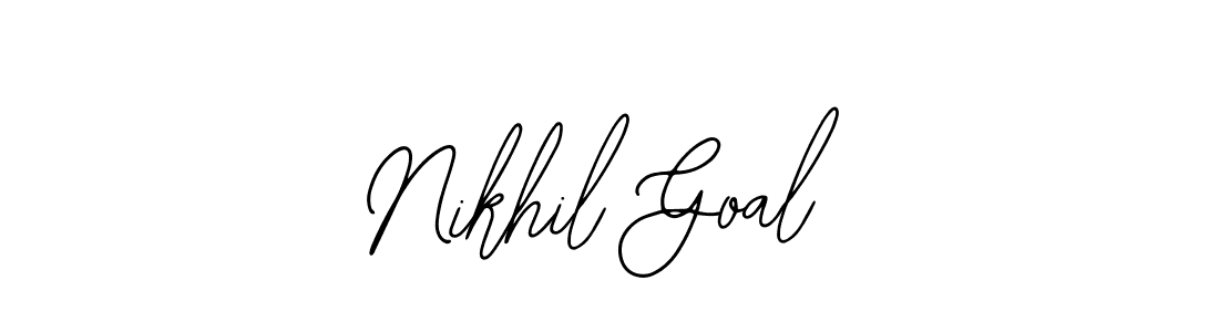 The best way (Bearetta-2O07w) to make a short signature is to pick only two or three words in your name. The name Nikhil Goal include a total of six letters. For converting this name. Nikhil Goal signature style 12 images and pictures png