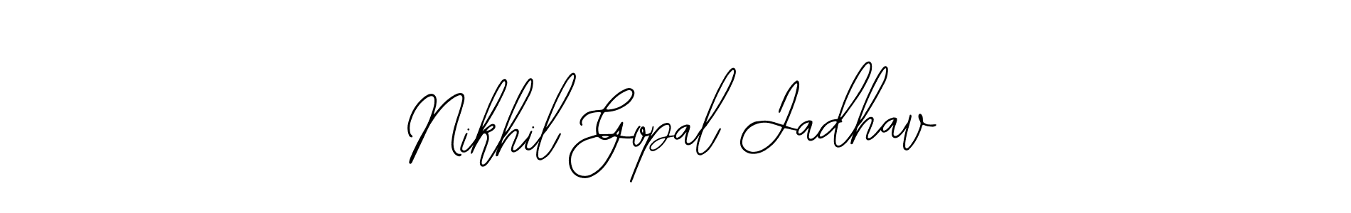 See photos of Nikhil Gopal Jadhav official signature by Spectra . Check more albums & portfolios. Read reviews & check more about Bearetta-2O07w font. Nikhil Gopal Jadhav signature style 12 images and pictures png