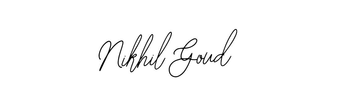 Use a signature maker to create a handwritten signature online. With this signature software, you can design (Bearetta-2O07w) your own signature for name Nikhil Goud. Nikhil Goud signature style 12 images and pictures png