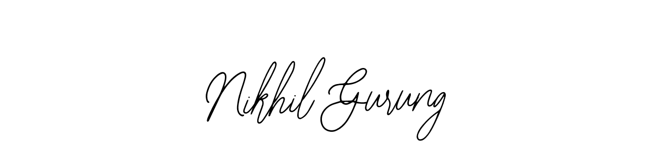 Make a beautiful signature design for name Nikhil Gurung. Use this online signature maker to create a handwritten signature for free. Nikhil Gurung signature style 12 images and pictures png